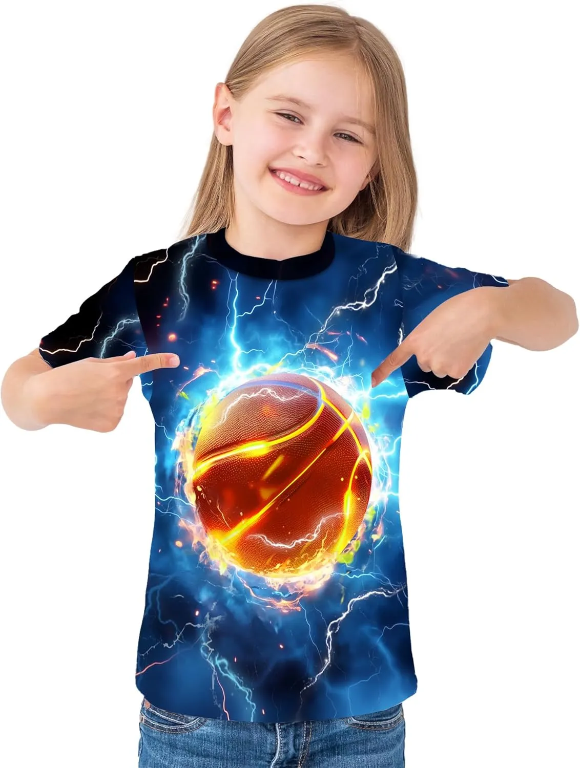 3D Graphic Boys Girls T Shirts, Crewneck Short Sleeve Tees for Teens
