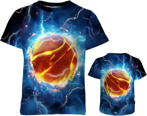 3D Graphic Boys Girls T Shirts, Crewneck Short Sleeve Tees for Teens