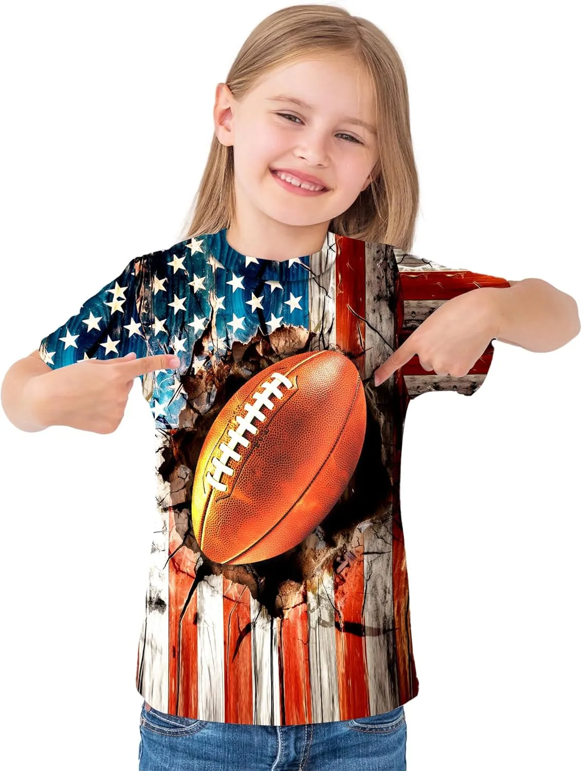 3D Graphic Boys Girls T Shirts, Crewneck Short Sleeve Tees for Teens