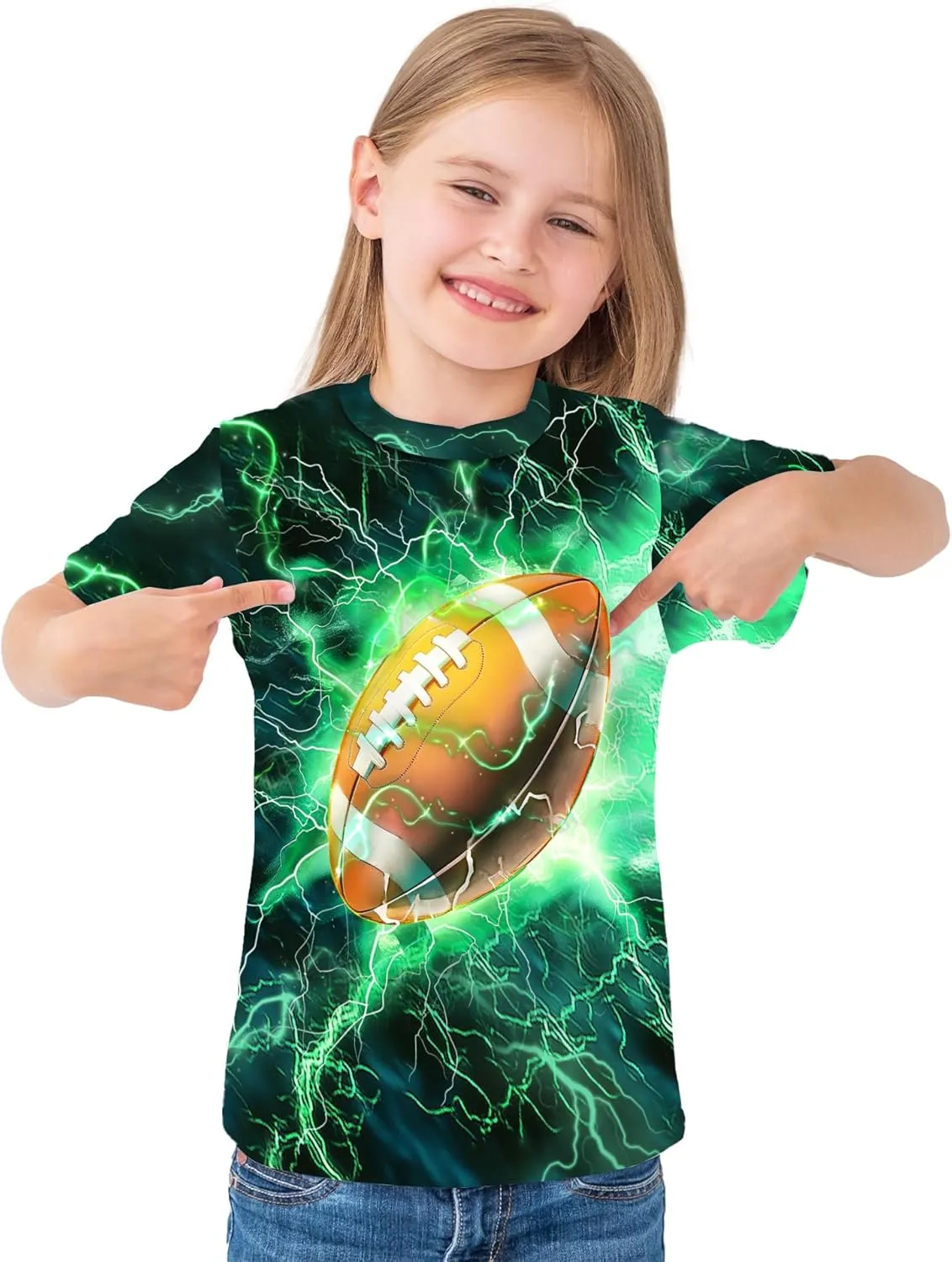 3D Graphic T Shirts for Boys Girls Kids, Casual Crewneck Short Sleeve Tops Tees for Teens 6-16 Years
