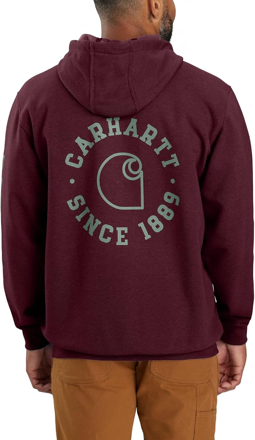 Carhartt Men's 106388 Rain Defender Loose Fit Midweight 1889 Graphic S