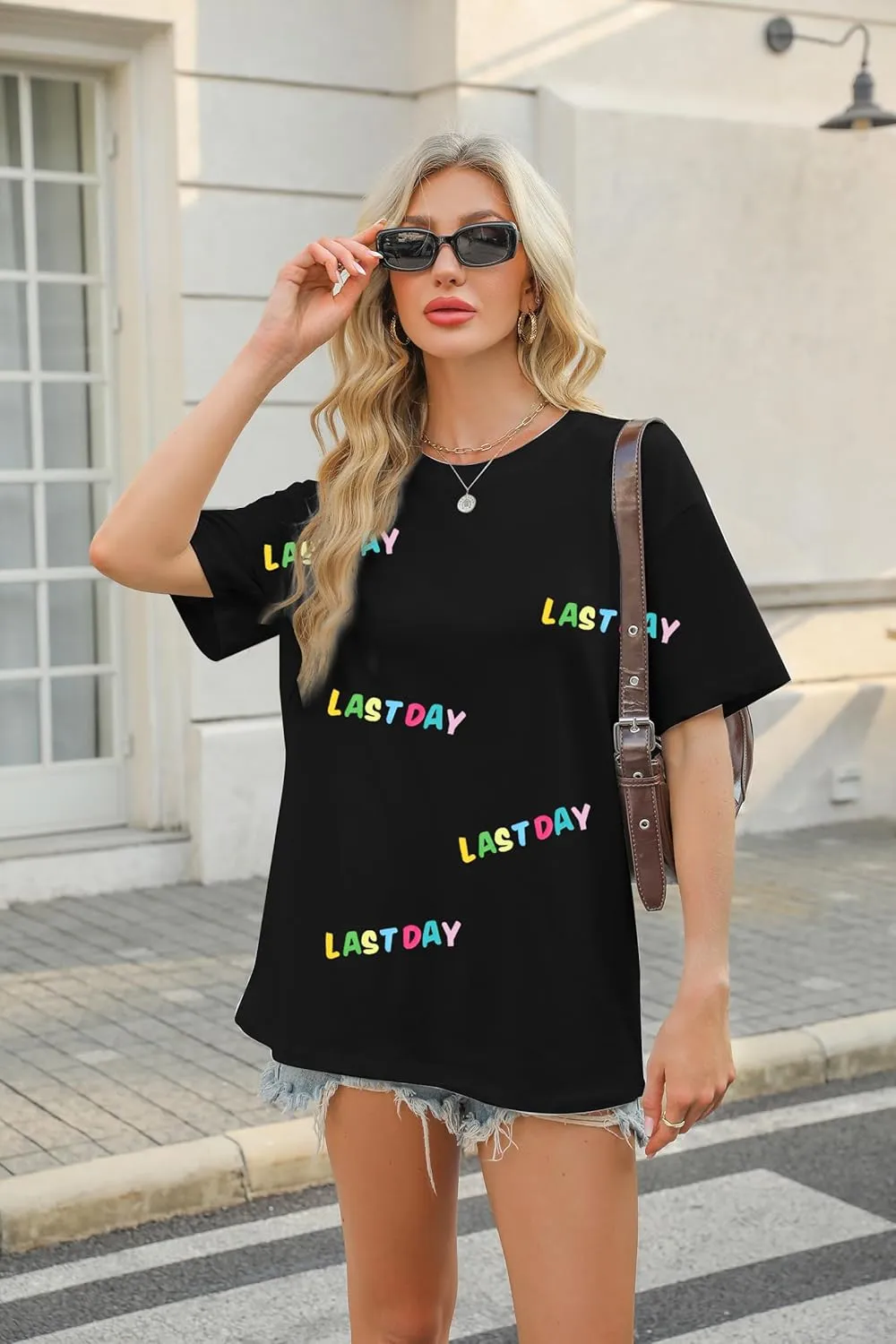 MYHALF Last Day of School Tshirt Oversized Teacher Life Shirt School Out Summer Shirt Happy Graduation Tee Appreciation Gift