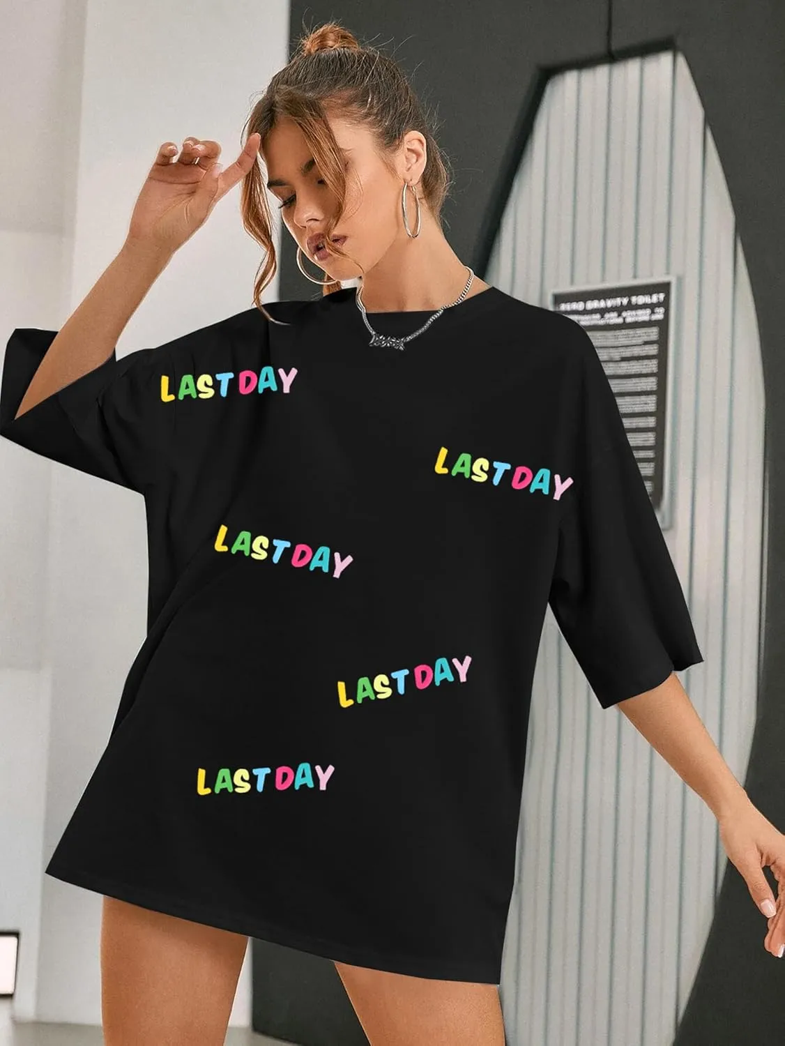 MYHALF Last Day of School Tshirt Oversized Teacher Life Shirt School Out Summer Shirt Happy Graduation Tee Appreciation Gift