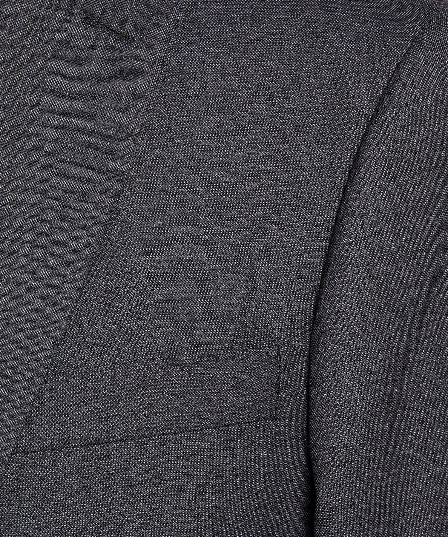 Sutton Stretch Tropical Wool Suit Jacket in Dark Charcoal