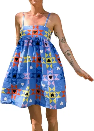 Women Cute Spaghetti Strap Boho Mini Dress Floral Backless Flowy Sling Short Dresses Graphic Summer Vocation Sundress