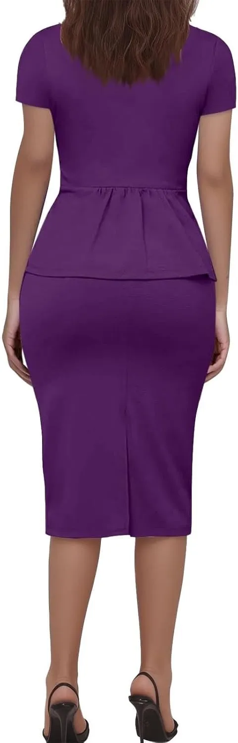 ZEFOTIM Pant/Skirt Suits for Women Dressy Business Blazers Solid Color Casual Short/Long Sleeve Two Piece Jackets